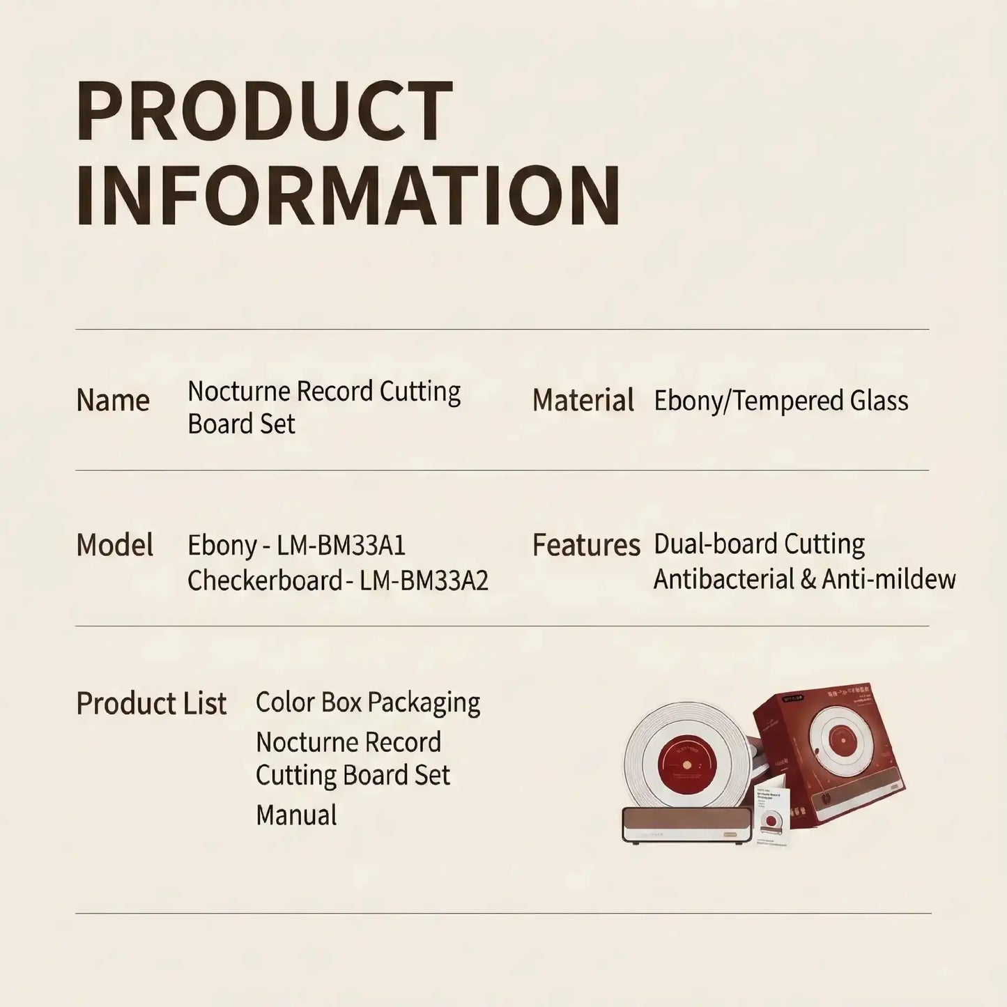 Alorivo "The Turntable" Round Cutting Board Set