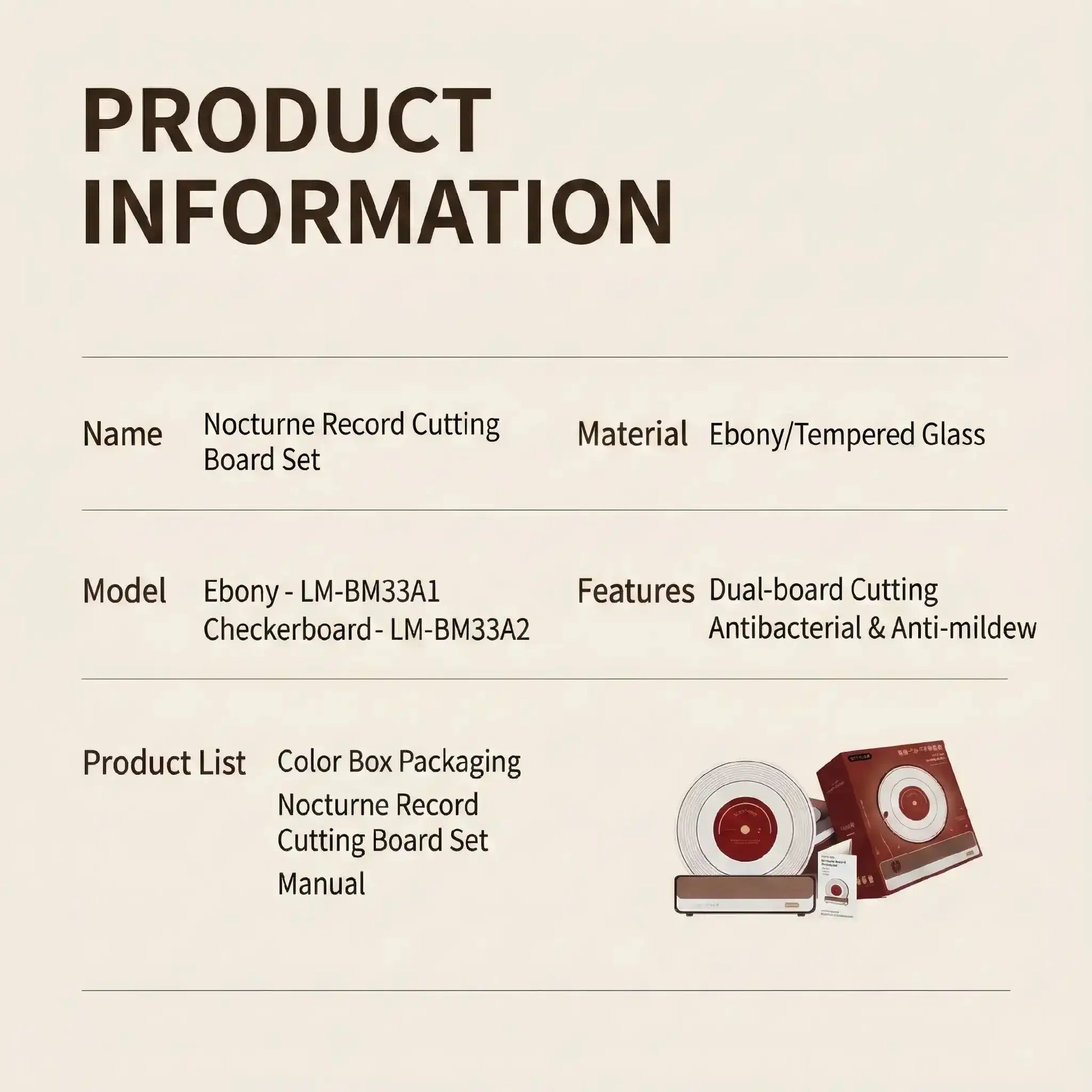 Alorivo "The Turntable" Round Cutting Board Set