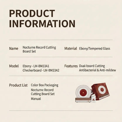 Alorivo "The Turntable" Round Cutting Board Set