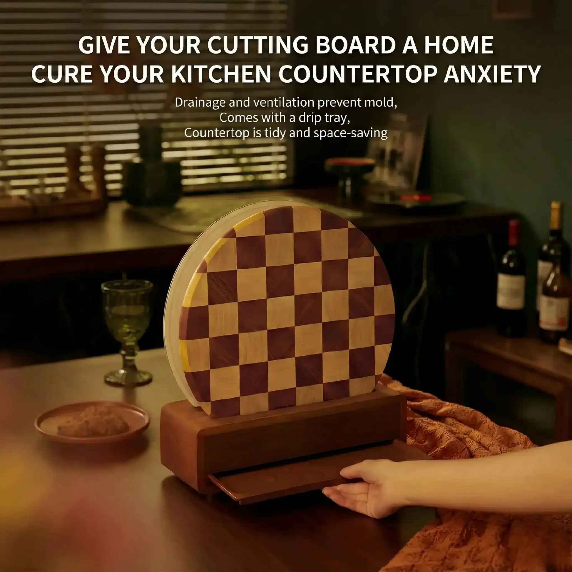 Alorivo "The Turntable" Round Cutting Board Set